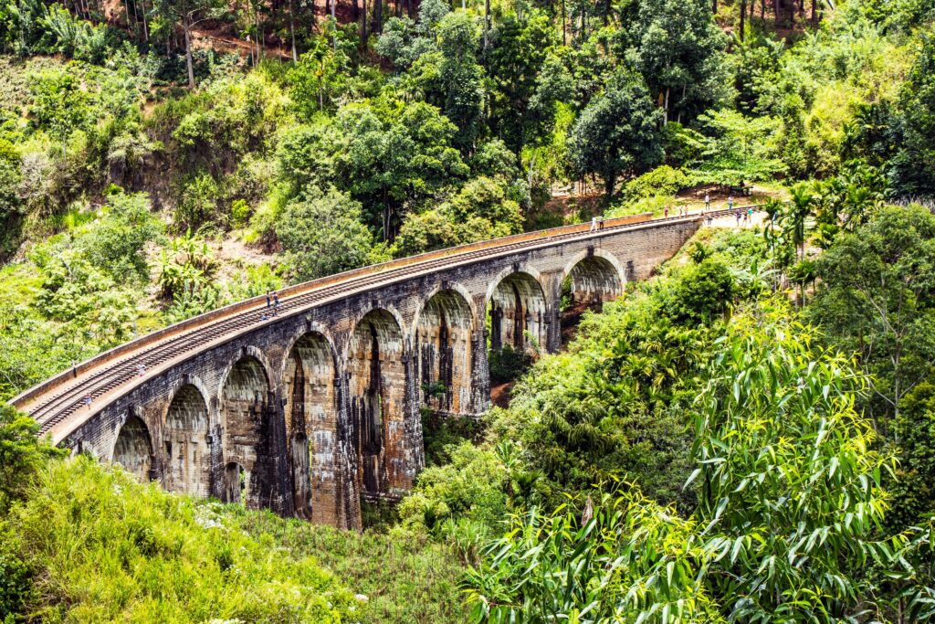 pexels-photo-595196-595196 Discover the lush greenery and iconic Nine Arches Bridge in Demodara, Sri Lanka.